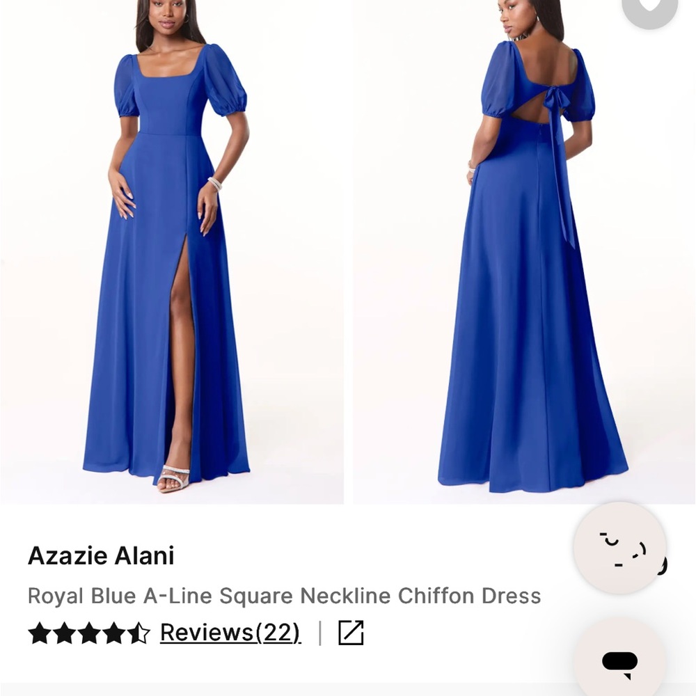 Azazie Alani Royal Blue Bridesmaid Dress